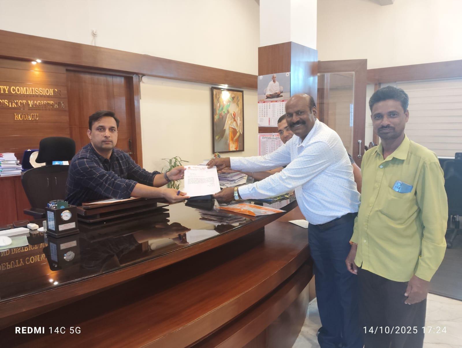 ರಾಜ್ಯೋತ್ಸವ ಪ್ರಶಸ್ತಿಗೆ ಕೊಡಗಿನ ಸಾಧಕರನ್ನು  ಪರಿಗಣಿಸುವಂತೆ ಮನವಿ.